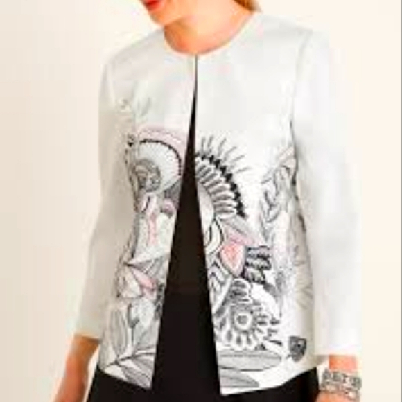 Chico's Jackets & Blazers - Elegant Chico' Floral Print Women's Jacket